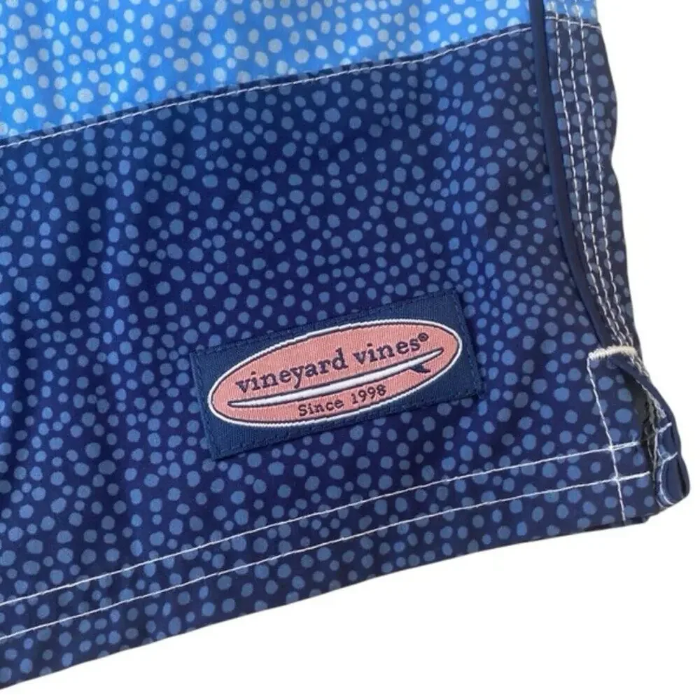 Vineyard Vines Red, Blue and Teal Swim Trunks - Size XL